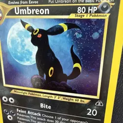 Pokemon Umbreon Neo Discovery Holo TCG Card 13/75 - Image 3