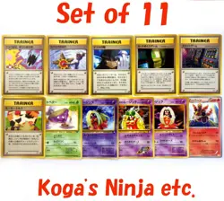 Banned ART Japanese Pokemon Cards Game Misty's Tears Koga's Ninja Magmortar Jynx - Image 1