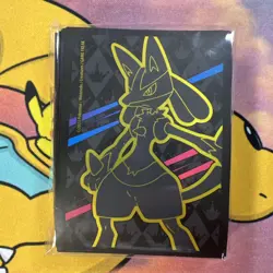 65 Ct Crown Zenith ETB Lucario Card Sleeves | New, Sealed Pokemon - Image 1