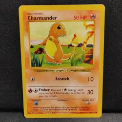 1999 Charmander Pokemon Base Set Shadowless 46/102 Vintage Original 1st Yr Card - Image 3