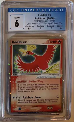 CGC 6 Ho-oh Ex Holographic Pokemon Card 17/17 - Image 2