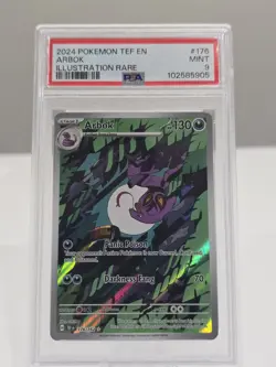 Arbok 176/162 PSA 9 Mint Holo Temporal Forces Pokemon Card - Image 1