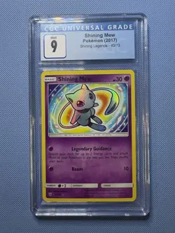 Pokemon TCG Shining Mew Holo Rare Card 40/73 Shining Legends CGC 9 - Image 1