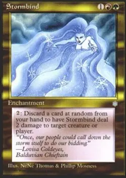 Light Play, English MTG Regular Stormbind Ice Age Magic the Gathering - Image 1