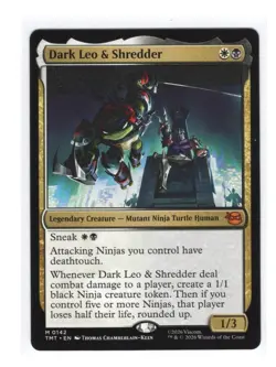 Dark Leo & Shredder | Regular | NM | MTG | Mythic | 0142 | TMT - Image 1