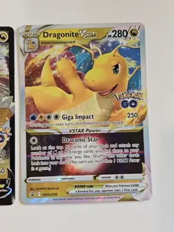 Dragonite V & Dragonite VSTAR SWSH236 SWSH235 Black Star Promo Cards Pokemon GO - Image 3