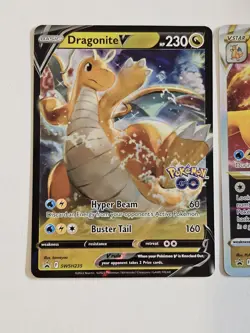 Dragonite V & Dragonite VSTAR SWSH236 SWSH235 Black Star Promo Cards Pokemon GO - Image 4