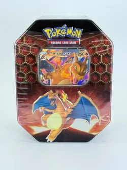 Pokemon TCG Sword & Shield Hidden Fates (Factory Sealed) Charizard Collector Tin - Image 1