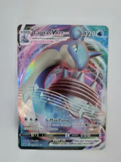 Pokemon TCG Sword & Shield Base Set Ultra Rare Card Lapras VMAX 050/202 - Image 1