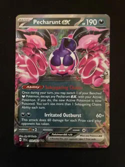 Pecharunt EX 039/064 SV Shrouded Fable Holo Double Rare Pokemon TCG - Image 1