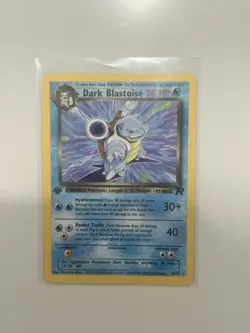 Pokemon TCG Dark Blastoise 20/82 Rare Non-Holo Card Team Rocket - Image 1