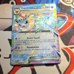 Pokemon TCG Vaporeon ex Double Rare 023/131 Sv: Prismatic Evolutions 280 HP Holo - Image 1
