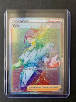 Volo 211/196 Full Art Rainbow Secret Rare - Pokemon SWSH Lost Origin - NM/M - Image 1
