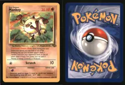 Mankey 55/64 Common Jungle Pokemon Unlimited Lightly Played - Image 3