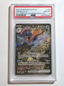 PSA 8 Greninja Ex Special SVP 132 2024 Pokemon Svp En-Sv Black Star Promo - Image 1