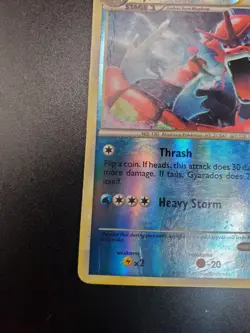 Red Gyarados Shiny 123/123 Heartgold & Soulsilver Holo MP Pokemon TCG SWIRL - Image 4