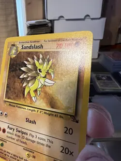 Pokemon TCG Sandslash 41/62 BASE3 Fossil LP - Image 3