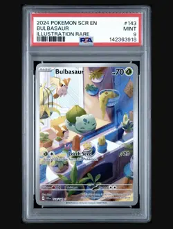 2024 Pokemon SCR EN Bulbasaur 143 PSA 9 - Image 1