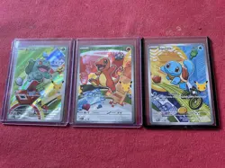 Pokemon First Partner Illustration Collection MEP Bulbasaur Charmander Squirtle - Image 1
