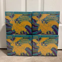 Pokemon TCG - Ascended Heroes ETB Elite Trainer Box LOT OF FOUR— NEW & SEALED - Image 1