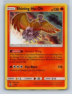 SHINING HO-OH - SM70 SM70 HOLO P SUN & MOON PROMO POKEMON HP - Image 1