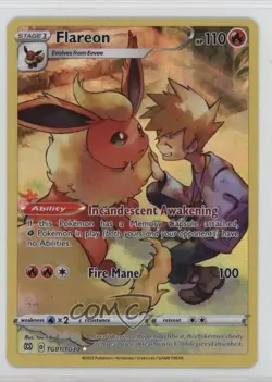 Full Art - Flareon Pokemon Sword & Shield Brilliant Stars Trainer Gallery #TG01 - Image 1