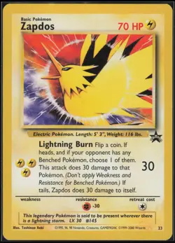 Zapdos 23 Promo Wizards Black Star Promos Pokemon MP - Image 1