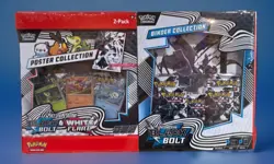 Pokemon Black Bolt White Flare Poster Binder Collection Tepig Snivy Oshawott - Image 1