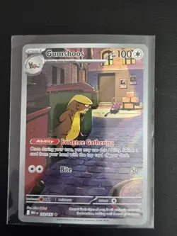 Pokemon Gumshoos 153/132 Me01: Mega Evolution Holo Illustration Rare 100 HP EN - Image 1