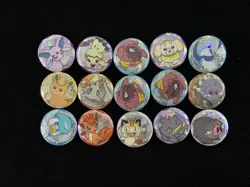 2026 Pokemon TCG S-Chinese Gem Pack Badge Quaxly Fidough Espeon Lot*15 TB44 - Image 1