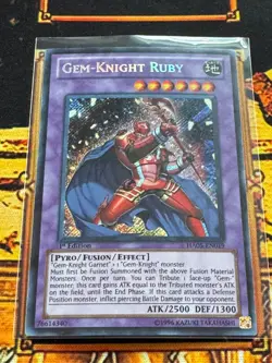 Mint Secret Rare Gem-Knight Ruby HA05-EN019 Hidden Arsenal 5: 1st Edition - Image 1