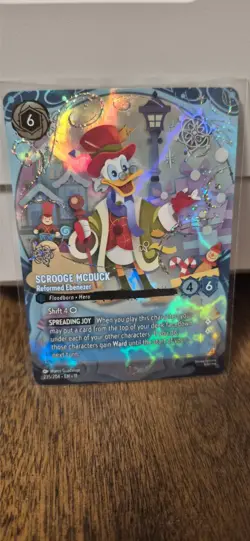 Enchanted Scrooge McDuck - Reformed Ebenezer 235/204 Disney Lorcana Winterspell - Image 1