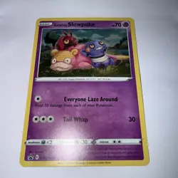 POKEMON GALARIAN SLOWPOKE SWSH126 PROMO BLACK STAR COSMOS HOLOFOIL LP CARD - Image 1
