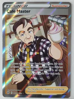 HOLO Cafe Master TG25/TG30 NM / M - Brilliant Stars Trainer Gallery Pokemon Card - Image 1