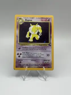 Pokemon Hypno Fossil Holo Rare 8/62 Unlimited NM/LP Card 1999 - Image 1