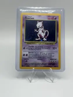 Mewtwo Base Set 10/102 - Unlimited Holo Rare Card - Pokemon Card TCG - NM/LP - Image 3