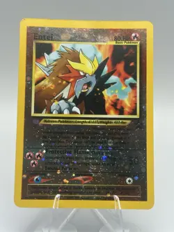 Pokemon Entei Neo Promo Card #244 Reverse Holo MP English - Image 1