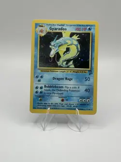 Pokemon Gyarados TCG Holo Card Base Set 2, Unlimited Rare, 7/130 LP Condition - Image 1
