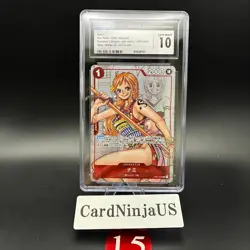 CGC 10 GEM MINT Nami Parallel OP01-016 R 25th Edition ONE PIECE Card Game 15 - Image 1