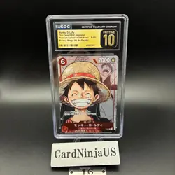 CGC 10 PRISTINE Monkey D. Luffy (Parallel) P-001 P 25th Edition - ONE PIECE Card - Image 1
