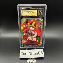CGC 10 PRISTINE Luffy P-110 Premium Card Collection ONE PIECE DAY 25 Japanese - Image 1