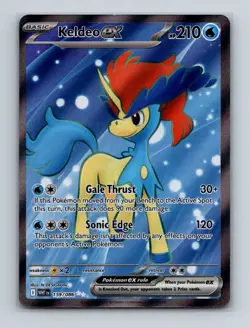 Keldeo ex 159 2025 Pokemon S&V White Flare Full Art Ultra Rare Card NM+ (a) - Image 1