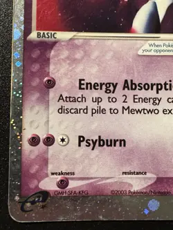 Mewtwo ex 101/109 EX Ruby & Sapphire Pokemon Card Holo Foil Rare HP - Image 5