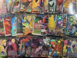 Dragon Ball Super Card Game Holo Foil Vegeta Goku Frieza Bt14 R SR Lot*31 ZR29 - Image 2