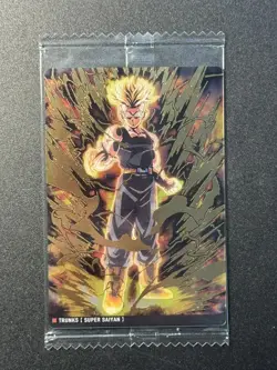Super Saiyan Trunks 8-16 SR Dragon Ball Wafer Itajaga Card Sealed Japanese ZR29 - Image 1