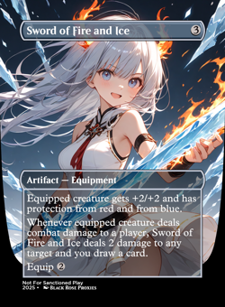 Sword of Fire and Ice - MTG Anime Custom - Playtest - Image 1