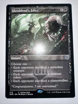 Sheoldred's Edict - Promo Pack - Phyrexia: All Will Be One Near Mint NM Unplayed - Image 2