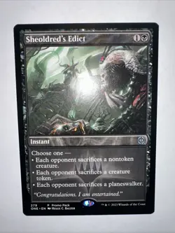 Sheoldred's Edict - Promo Pack - Phyrexia: All Will Be One Near Mint NM Unplayed - Image 3