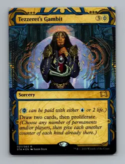 MTG - Tezzeret's Gambit (Foil Etched) 21 - Strixhaven: Mystical Archives NM - Image 1