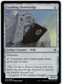 Crashing Drawbridge *Foil* ELD 217 NM - Image 1